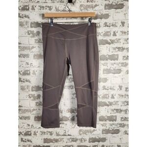 Yummie by Heather Thomson Gray Capri Length Leggings Womens Activewear‎ Size XL